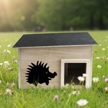 Hochwertiges Igelhaus aus FSC-Holz, 40x32x24 cm – sicherer Unterschlupf, ideal als Überwinterungshilfe und Nistplatz