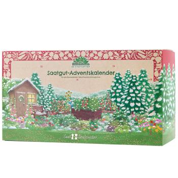 Preview: Hochwertiger Saatgut Adventskalender – 24 besondere Samen-Überraschungen: Blumen, Kräuter, Gemüse, Salat. Ideales Geschenk für Balkon & Garten