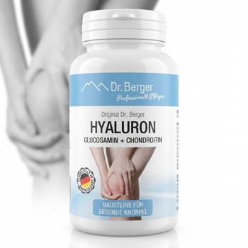 Preview: 2er-Set Hyaluron Kapseln mit Glucosamin & Chondroitin - Hochwertiger Komplex fuer Gelenke & Mobilität - je 60 Kapseln Vorrat - Gelenknahrung Made in Germany