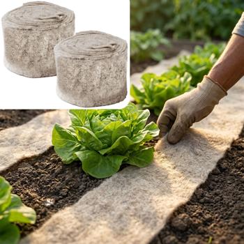 Lot de 2 protection efficace contre les limaces : barrière en laine de mouton 5 m pour potager et jardin – stop-limaces biologique et sans poison en laine