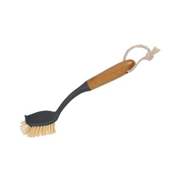 2 Spazzole Per Piatti In Bambù ZOCIPRO – Ecologiche, Manico Ergonomic, Setole Dure E Morbide, Per Cucina E Bagno