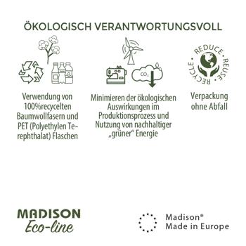 Preview: Madison® Outdoor Lounge-Kissen - Wasserabweisend Beige 50x50x10cm - UV-Schutz Antibakteriell Schmutzabweisend - Recyceltes Material - Made in Europe