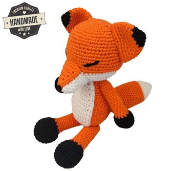 Preview: Renard au crochet pour enfants, doudou, fait main, 27 cm