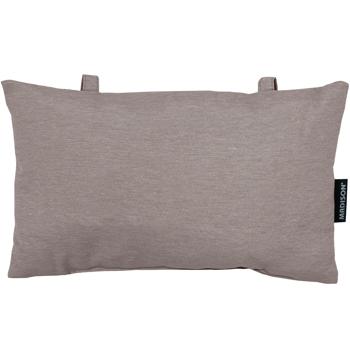 Preview: set di 4 cuscini universali per la testa di sedie da giardino e sdraio, circa 24 x 40 cm, color tortora, per il massimo comfort e relax, eleganti e resistenti