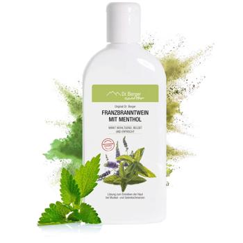 Franzbranntwein mit Menthol 250ml zur Einreibung bei Prellungen, Zerrungen, Verstauchungen, Muskelkater und Gelenkschmerzen für eine wohltuende Kühlung