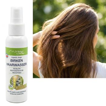 Preview: Birkenwasser Pumpspray 100 ml: Natürliche Haarpflege für feines Haar & juckende Kopfhaut - Belebendes Haarwasser für mehr Volumen