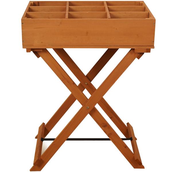 Elegante tavolo in legno per la coltivazione di erbe e piante, 58 x 38 x 75 cm, per la coltivazione di erbe e piante sane su balcone e terrazzo