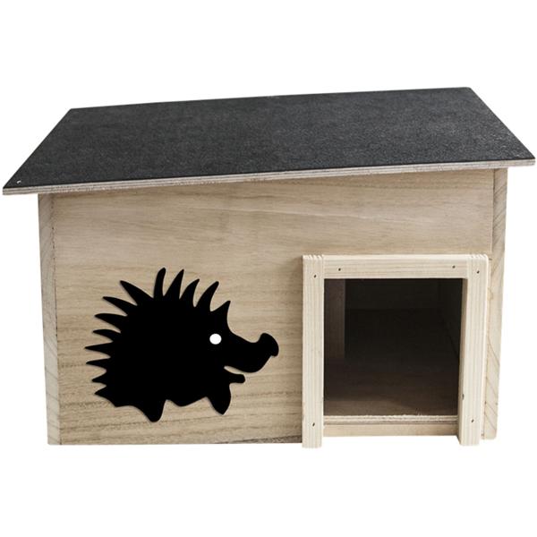 Hochwertiges Igelhaus aus FSC-Holz, 40x32x24 cm – sicherer Unterschlupf, ideal als Überwinterungshilfe und Nistplatz