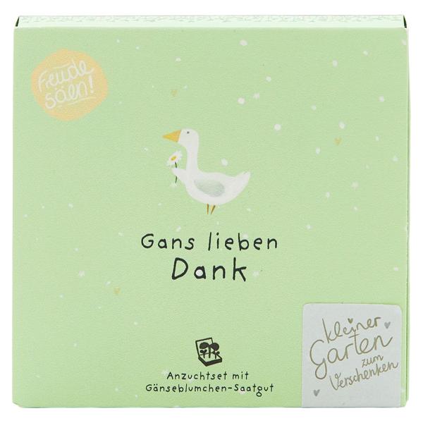 Charmant kit de plantation de pâquerettes “Gans lieben Dank“ – Cadeau et remerciement unique qui grandit et offre une joie durable - Parfait pour Noël