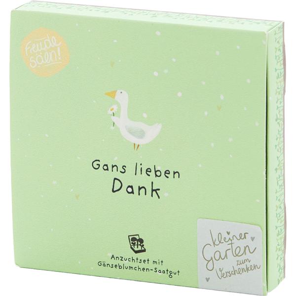 Charmant kit de plantation de pâquerettes “Gans lieben Dank“ – Cadeau et remerciement unique qui grandit et offre une joie durable - Parfait pour Noël