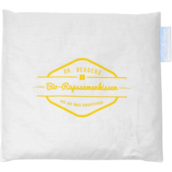 Hochwertiges Bio-Rapssamenkissen 25x25cm: Natürliches Wärme- & Kältekissen für Nacken, Schulter & Rücken; Sanftes Körnerkissen aus Bio-Baumwolle