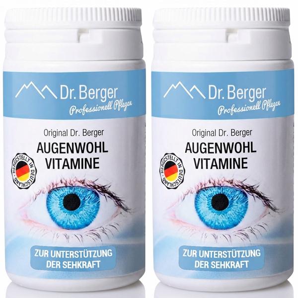 2er-Set Augenwohl Kapseln mit Lutein & Zeaxanthin, je 60 Stück – hochwertiges Nahrungsergänzungsmittel zur Nährstoffversorgung & Schutz der Augen
