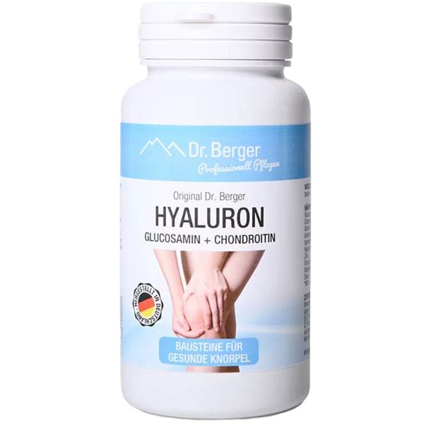 Hyaluron Kapseln mit Glucosamin & Chondroitin - Hochwertiger Komplex fuer Gelenke & Mobilität - 60 Kapseln Vorrat - Gelenknahrung Made in Germany