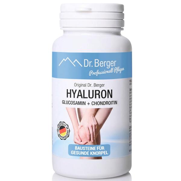 Gélules d’acide hyaluronique avec glucosamine & chondroïtine - complexe de haute qualité pour les articulations & la mobilité - réserve de 60 gélules - nutrition articulaire Made in Germany
