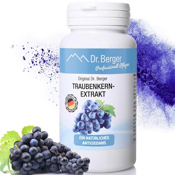 Premium Traubenkern-Extrakt 90 Kapseln – Hochdosiertes OPC (Oligomere Procyanide) – Starkes Antioxidans aus Roten Trauben