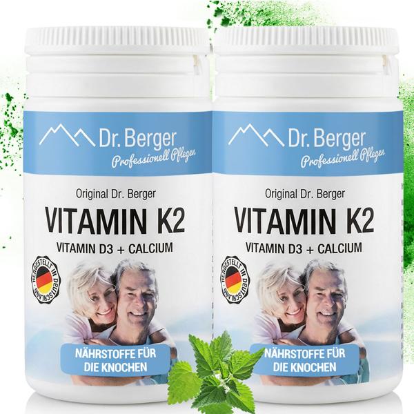 2er-Set Vitamin K2 Kapseln je 60 Stück - Hochwertige Nährstoff-Formel für Ihre tägliche Routine