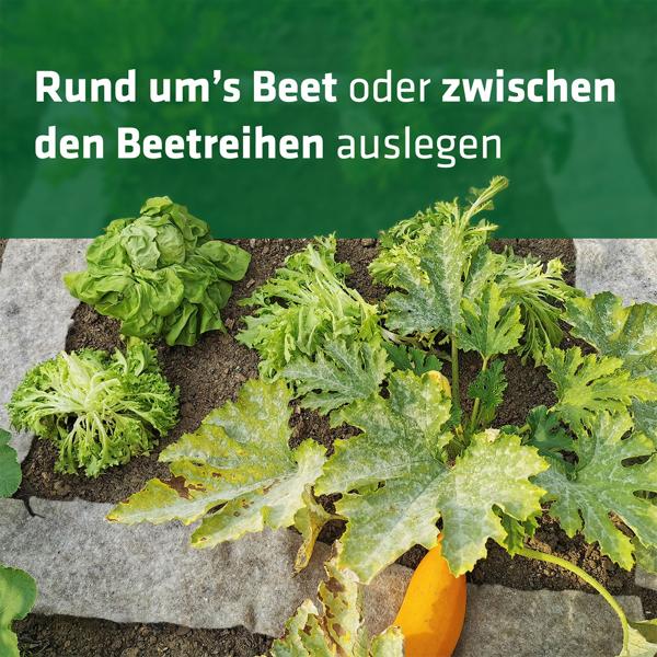 Effektiver Schneckenschutz: 5m Schafwolle Schneckenbremse für Gemüsebeet & Garten - Biologischer, giftfreier Schnecken-Stopp aus Wolle