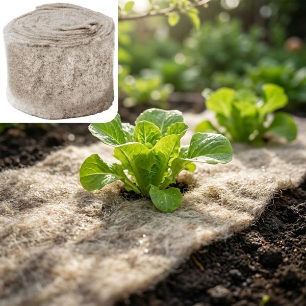 Effektiver Schneckenschutz: 5m Schafwolle Schneckenbremse für Gemüsebeet & Garten - Biologischer, giftfreier Schnecken-Stopp aus Wolle