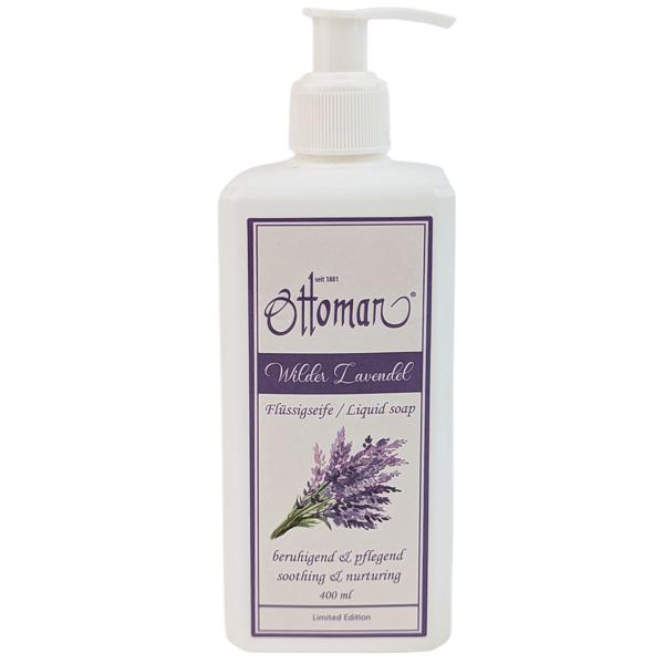 Lavendel Flüssigseife 400ml - reinigt & pflegt die Haut für weiche, saubere & gepflegte Hände - entspannender Duft für Wellness & Erholung