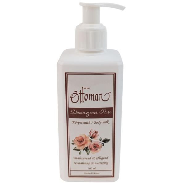 Rose Körpermilch 300ml - Reichhaltige Körperpflege nach Dusche/Bad für geschmeidig weiche Haut - Zieht schnell ein, Rosenduft harmonisiert & beruhigt