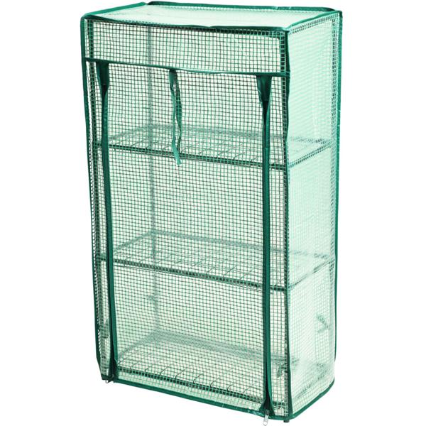 Mini Gewächshaus mit 10 Anzuchttöpfen und Samen Stiften - eine perfekte Anzuchthilfe für Pflanzenzucht & frische Kräuter