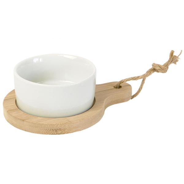 Bols en céramique avec planches, service à tapas, Ø 7,5 x 9 cm