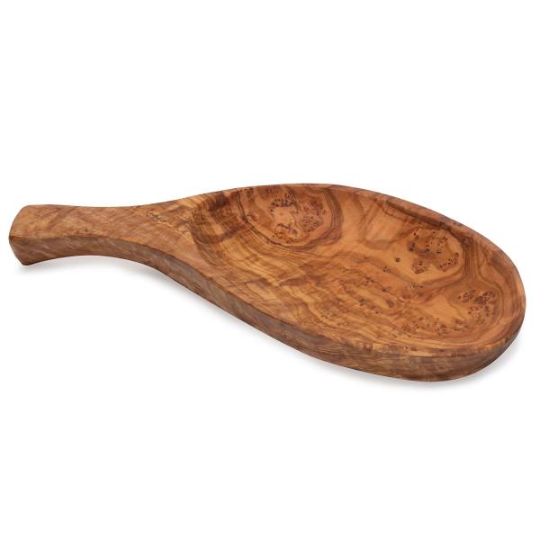Schale Blattform, Tapas-Schale, 26 cm, Olivenholz