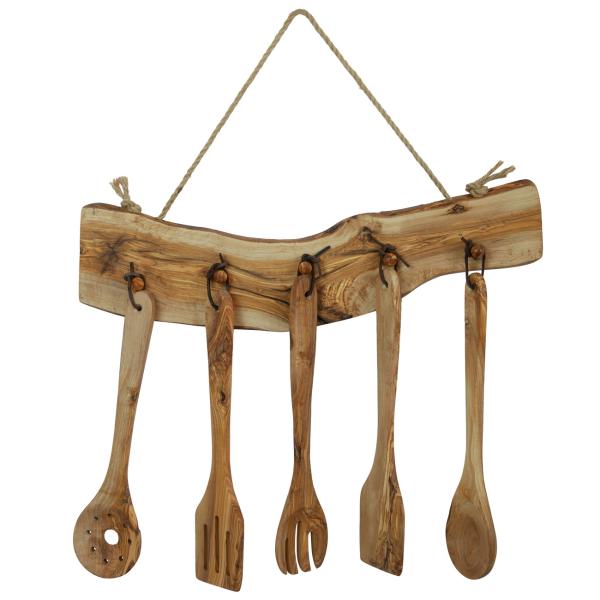 Berizza Bambus Küchenutensilien Set - 4-teilig Aus Naturholz