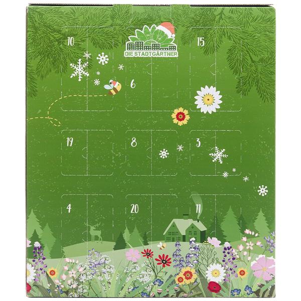 Adventskalender - Kleine Naturerlebnisse - Gefüllt mit Blumenmurmeln, Glücksbringer, Samenbomben u.v.m., 24 tolle Gartenerlebnisse
