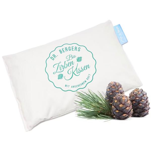 Set de 2 coussins bio au pin cembro Doux rêves 30x20 cm, coussin parfumé – coussin aux copeaux de pin cembro pour la détente, bienfaisant & apaisant – housse en coton bio