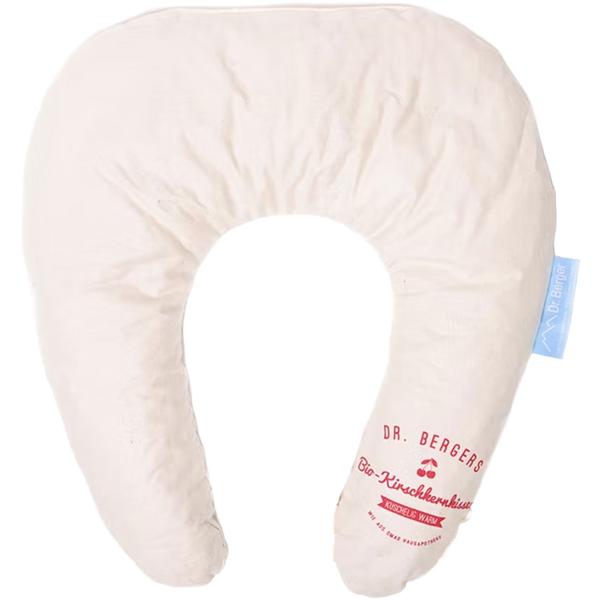 Bequemes Bio-Kirschkern-Nackenkissen - Natürliches Wärme- & Kältekissen für Nacken & Schulter - Sanfter Kissenbezug aus Bio-Baumwolle