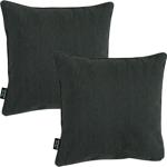 set di 2 cuscini decorativi per esterni (grigio scuro, 50x50x10) - Impermeabile + resistente ai raggi UV - Di alta qualità, per salotto, giardino, balcone - Puro comfort