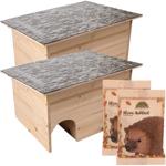 kit di 2 pezzi per la casa del riccio, con 2x pasti per ricci